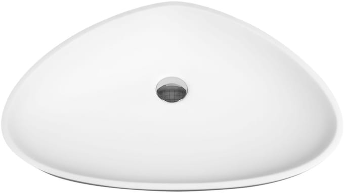Bagnotti Corona Solid Surface Waskom Ovaal - Acryl Wit