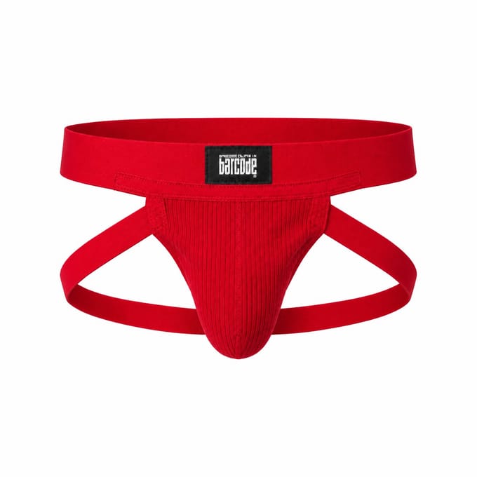 Barcode Berlin Anton Jockstrap Red - MAAT M - Heren Ondergoed - Jockstrap voor Man - Mannen Jock