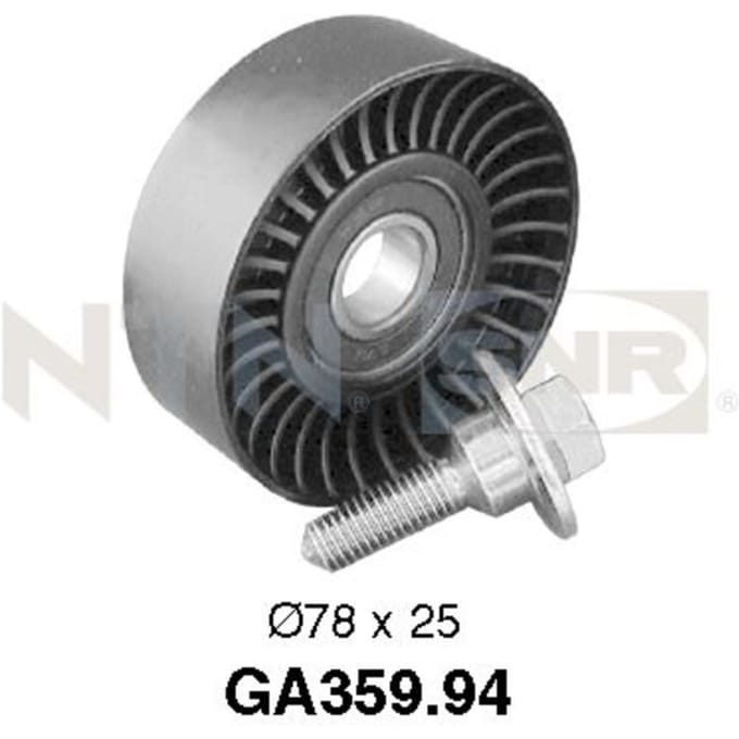 Rondsel/geleiderpoelie, V-riem SNR GA359.94