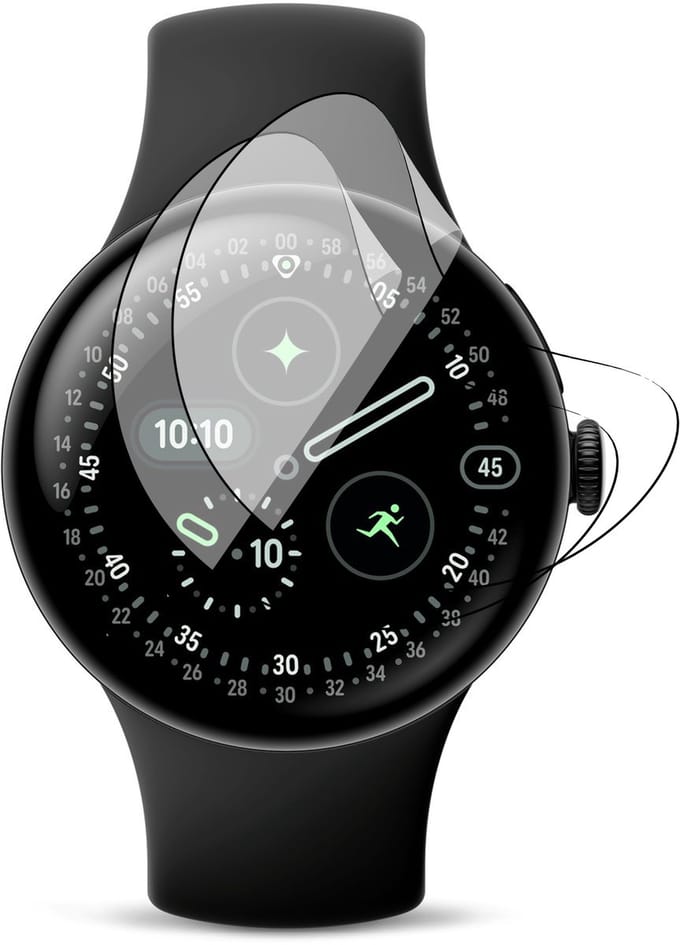Screenprotector geschikt voor Google Pixel Watch 4 41mm - 2x FlexGuard Screen Protector