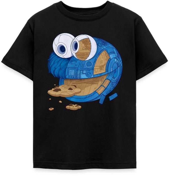 Sesamstraat Koekiemonster Machine T-Shirt Kinderen
