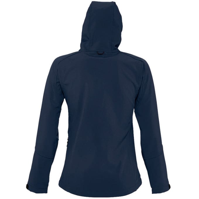 SOLS Dames/dames Replay Hooded Soft Shell Jacket (ademend, winddicht en waterbestendig) (Franse marine)