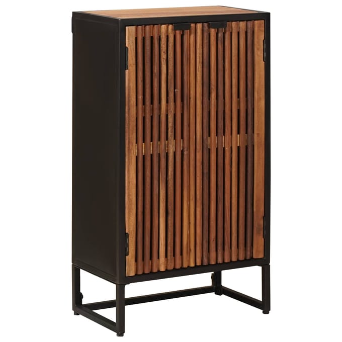 vidaXL - Highboard - 53 - x - 30 - x - 95 - cm - Massief - Mangohout - en - Geëngineerd - Hout