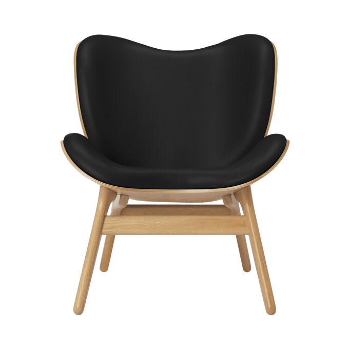 UMAGE A Conversation Piece fauteuil - eiken - Leder Hope black