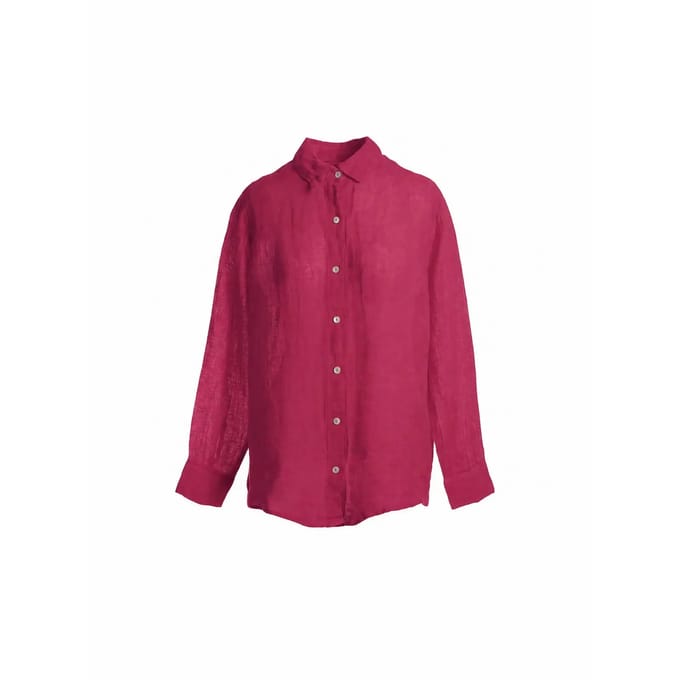 Dames lange mouw blouse in gaas Haris Cotton Essentials