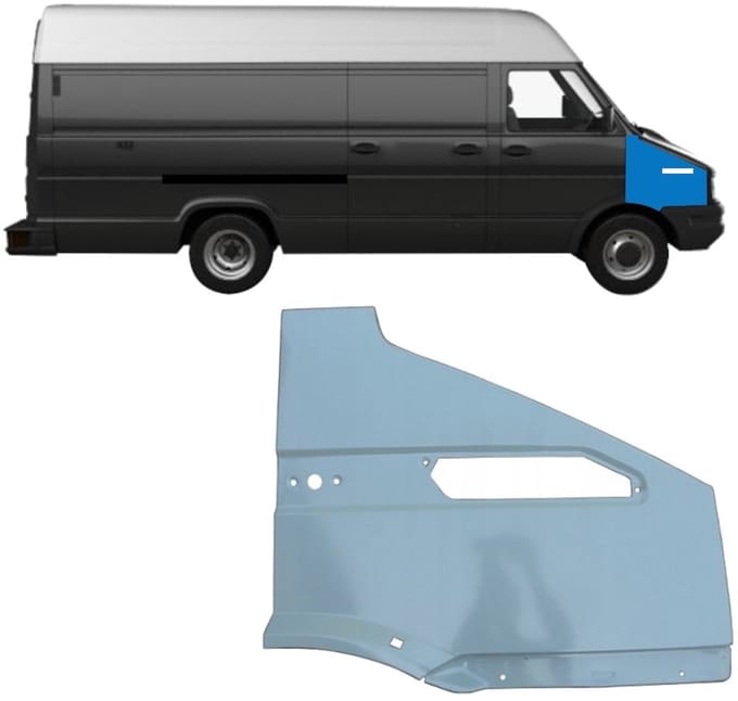 Voorste spatbord voor Iveco Daily 1990-1999 / Rechts