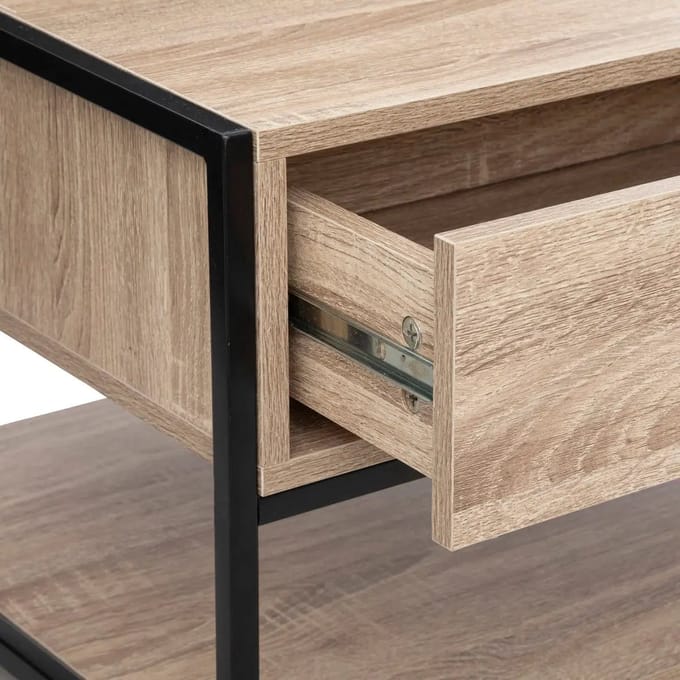 5Five Aliaj Salontafel - 1 Lade - Beige - 100 x 40 x H 50 CM