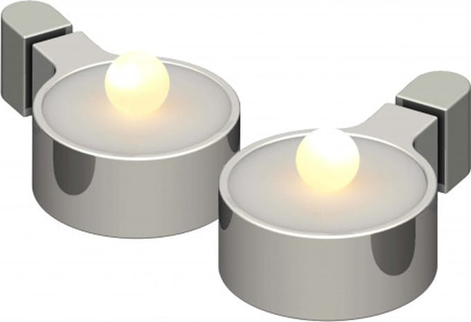 Sirius Home Amalia Tealight LED - chroom - 2 stuks
