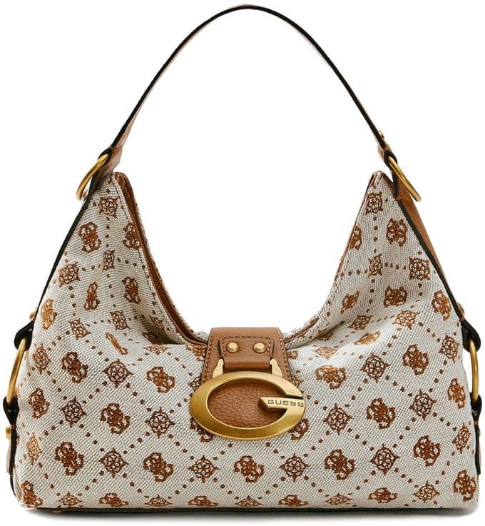 Guess Camden - Schoudertas 34.5 cm (cognac logo)
