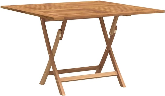 vidaXL - Tuintafel - inklapbaar - 110x110x75 - cm - massief - teakhout