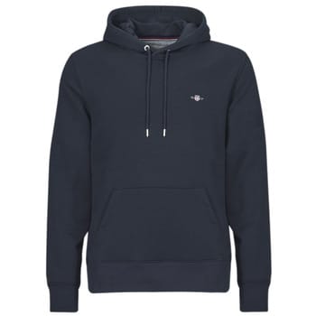 Gant Trui Shield Hoodie Subtle Logo Avond Blauw / male