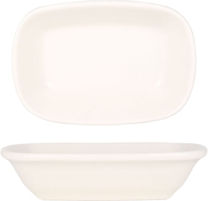 Bonna Serveerschaal - Gourmet - Porselein - 12x8.5 cm - set van 2