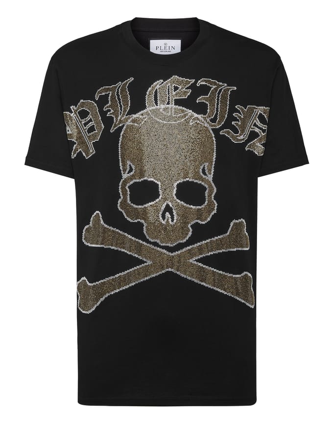 T-Shirt Ronde Hals Gothic Plein