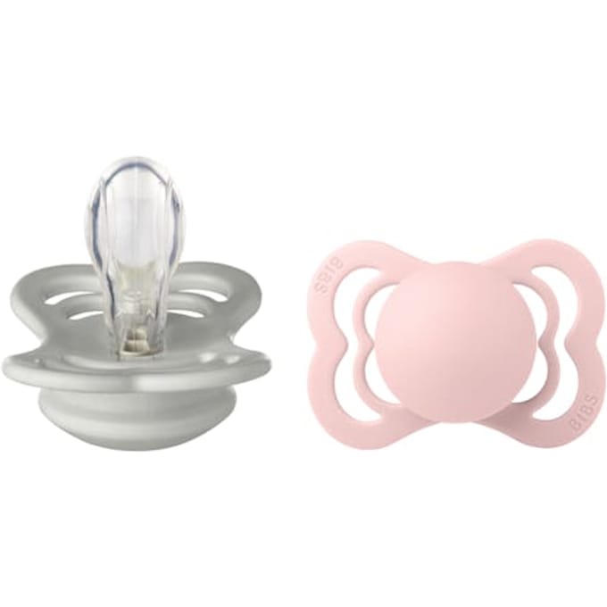BIBS Supreme Silicone Size 1 Haze/Blossom 2 st