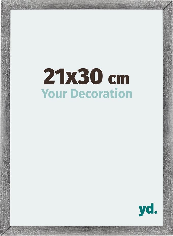 Your Decoration - Fotolijst 21x30 cm - MDF - Grijs Geveegd - Mura