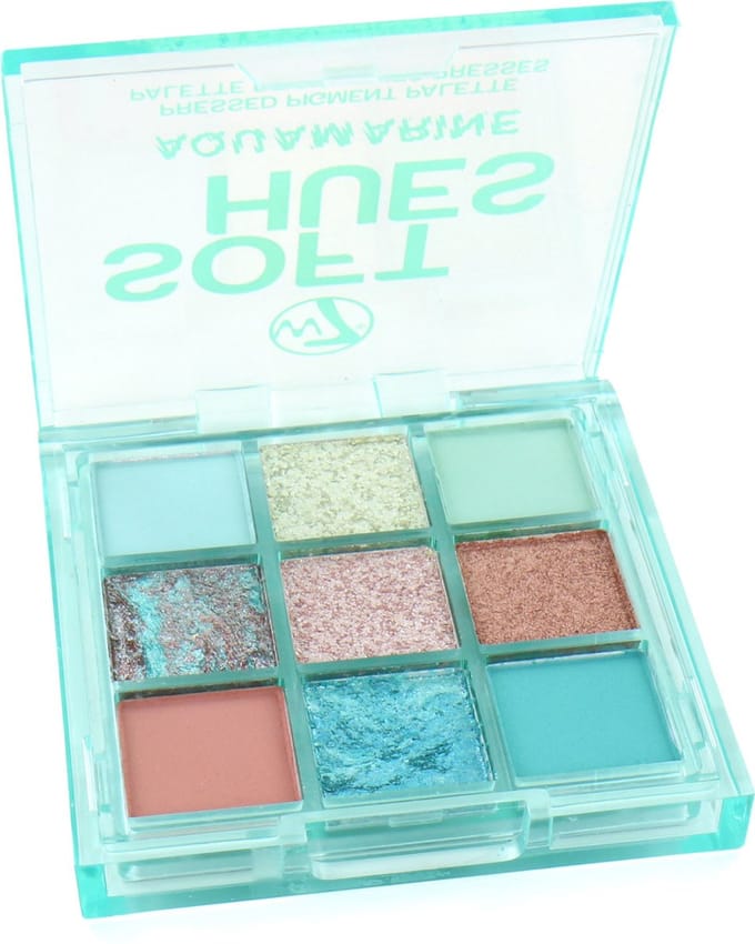 W7 Soft Hues Pressed Pigment Oogschaduw Palette - Aquamarine