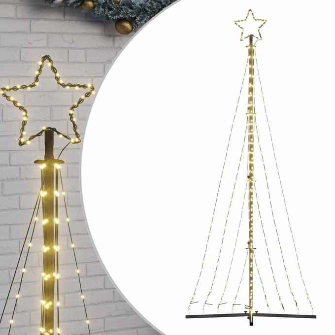 vidaXL - LED-kerstboom - 447 - LEDs - warm - wit - 250 - cm