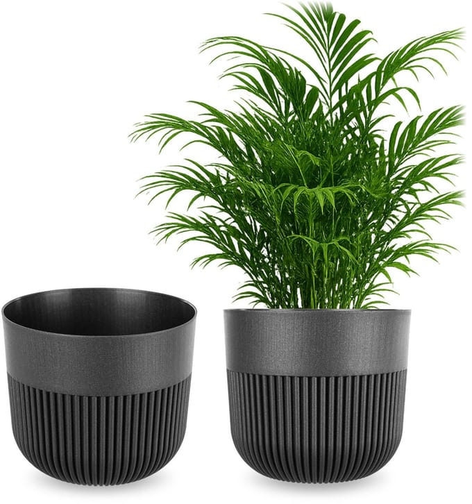 KADAX Alia Bloempot 19 cm grafiet