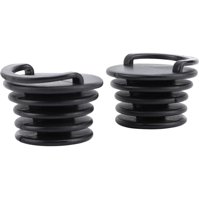2 STKS Kajak Afvoerstop Doppen PVC Afvoergat Stekkers Vervanging voor Kajak Kano Marine Boot black