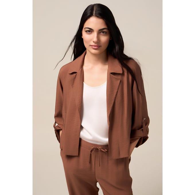 Oltre Fluid Unstructured Jacket Brown Taglia: L | Blazers Outlet | Donna | Marrone