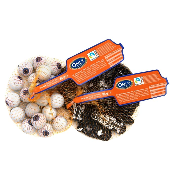 Seulement Squelettes et Yeux au Chocolat au Lait 84 g