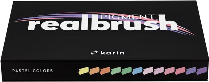 Karin Realbrush Pigment Set Pastel Colors Collection 12 kleuren