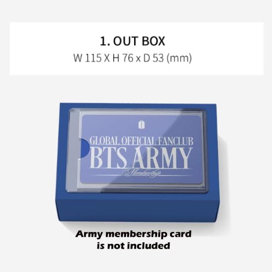 Avantage d'adhésion à l'armée BTS V6 (11e Bleu) gray