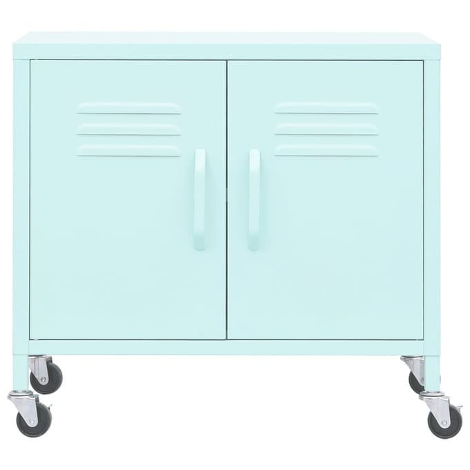 vidaXL - Opbergkast - 60x35x56 - cm - staal - mint