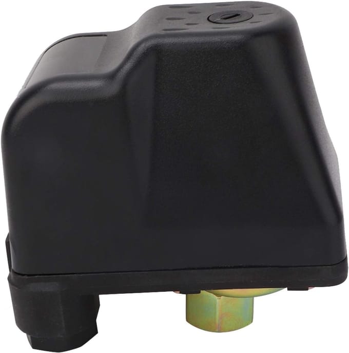 Drukschakelaar Waterpomp - Pompbesturing - Automatische Waterdruk - Verstelbaar 15-80 PSI - 3/8 NPT - Goud