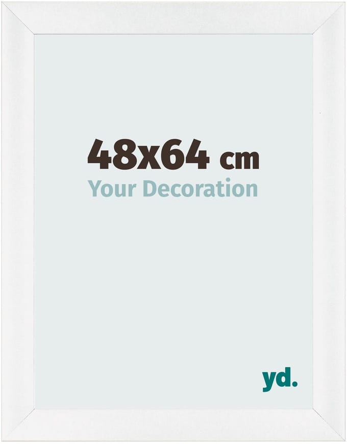 Your Decoration - Fotolijst 48x64 cm - MDF - Wit Hoogglans - Pisa