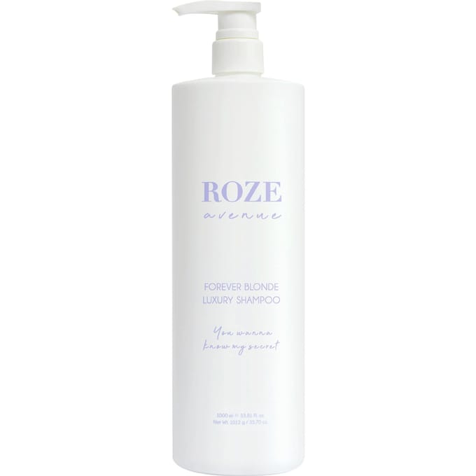 Roze Avenue Forever Blonde Luxury Shampoo - 1000 ml- Zilvershampoo - Voor Blondines -
