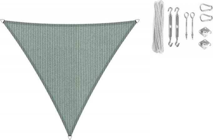 Shadow Comfort driehoek 2x2x2m Country Blue met Bevestigingsset