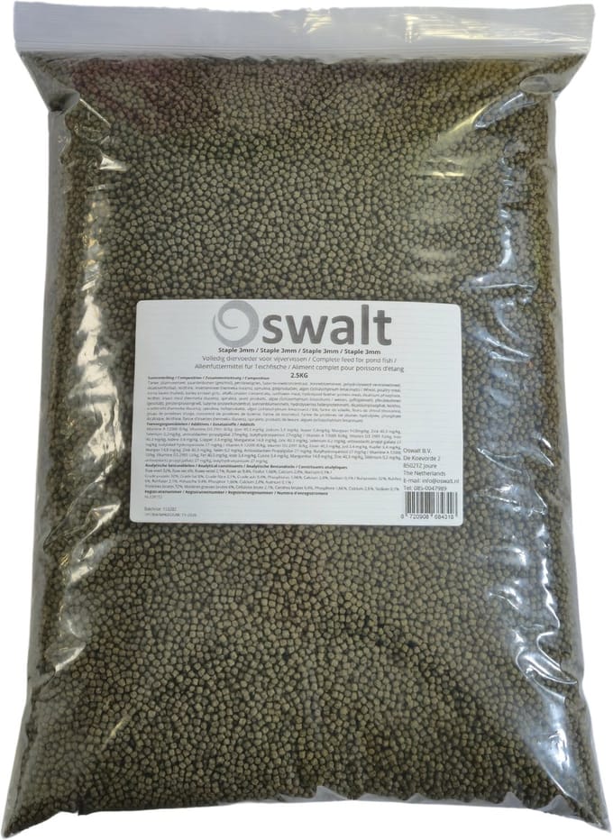 Oswalt Staple 3mm - 2.5KG - Vissenvoer