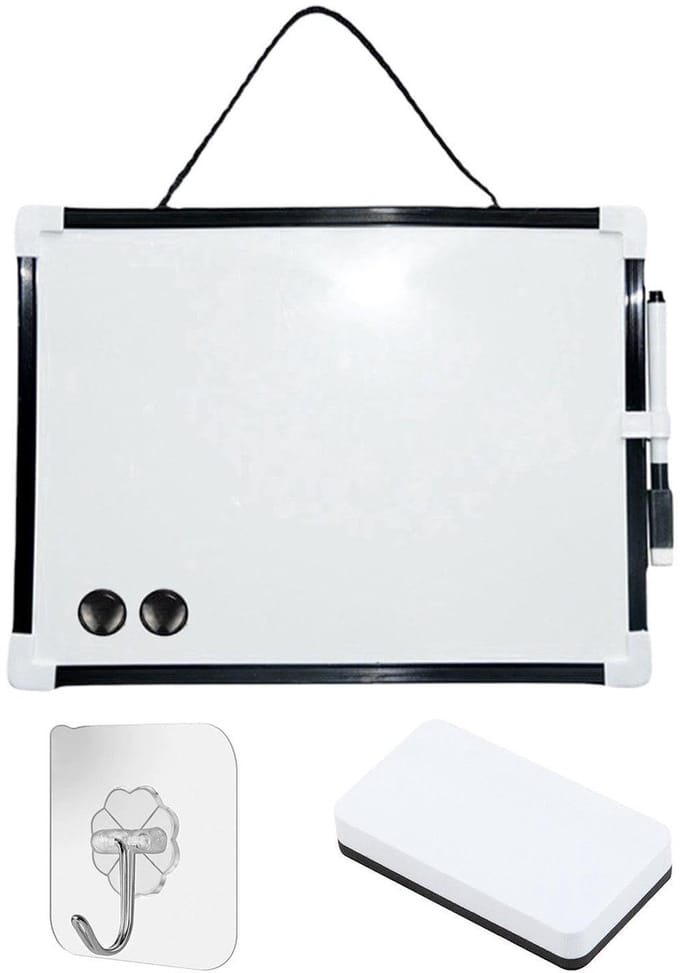 Dailygoods- Whiteboard Klein - Magnetisch Whiteboard - Whiteboard Stiften - Whiteboard Wisser - Whiteboard Magneten - Geschikt Voor Training
