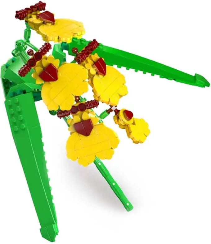 DW4Trading Bloemenboeket Bouwset Dansende Pop Orchidee - 237 Stukjes