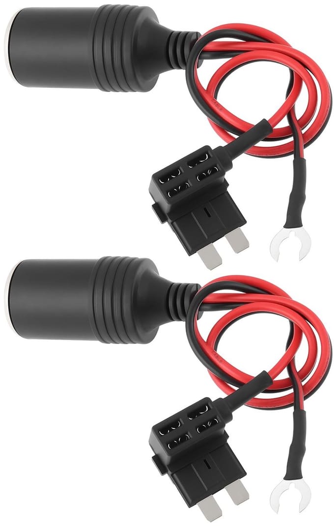 Dailygoods - 2 Stuks 12V Sigarettenaansteker Adapter voor Auto