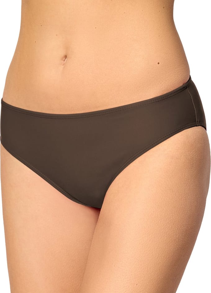 Merry Style Dames Zwembroek - Bikinibroekje - Elastische tailleband - Polyamide & Elastaan – Bruin(8157) – 42 - MS-VR-Brief-1