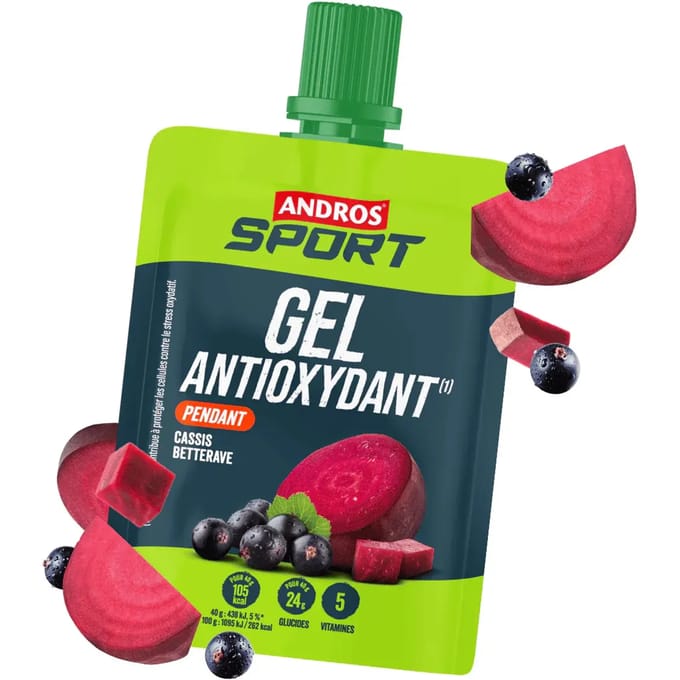 Antioxidant Energiegel Andros Sport Cassis Betterave