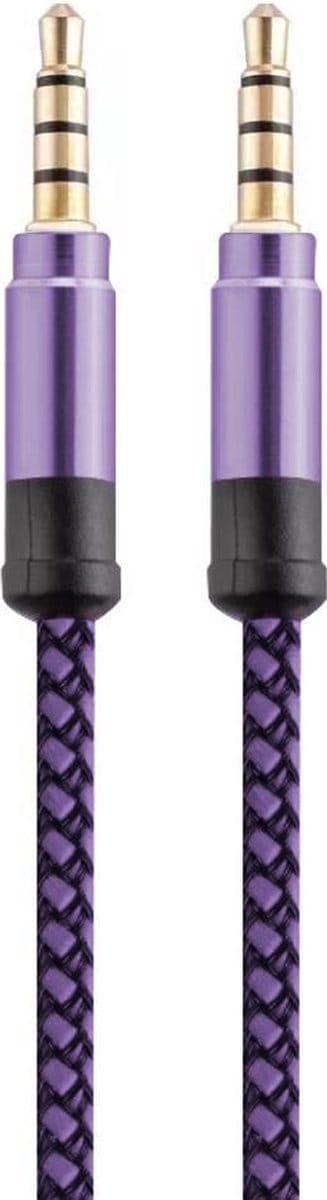 Jack Kabel 3.5 mm  - Male to Male - Universeel - Paars - 3 meter - Allteq