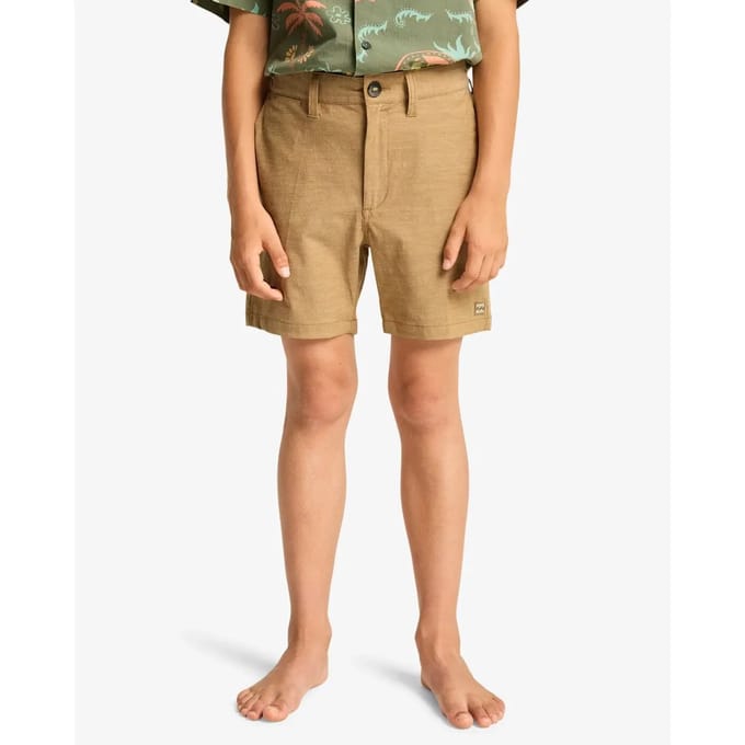 Billabong Crossfire Solid 15´´ Korte Broek Beige 12 Years Jongen
