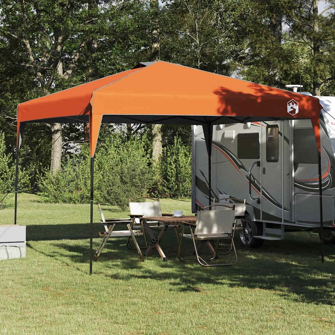 vidaXL - Luifel - Tent - 290 - x - 290 - x - 251 - cm - Oranje - Stof