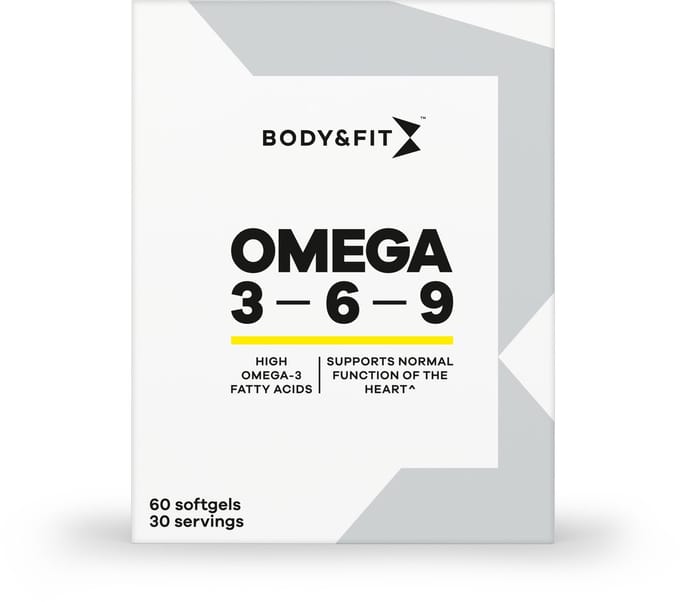 Body & Fit Omega 3 6 9 - Visolie - Sportsupplement met Vitamine E - 60 Softgels