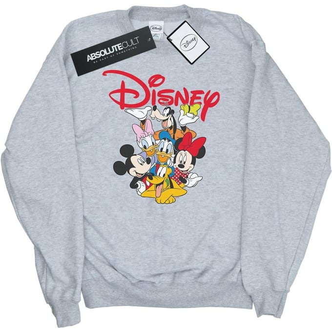 Disney Heren Mickey Mouse Crew Sweatshirt (Sportgrijs)