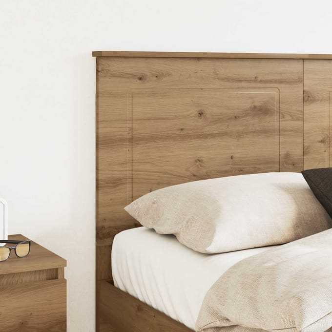 vidaXL - Hoofdbord - Artisan - Eik - Geconstrueerd - hout