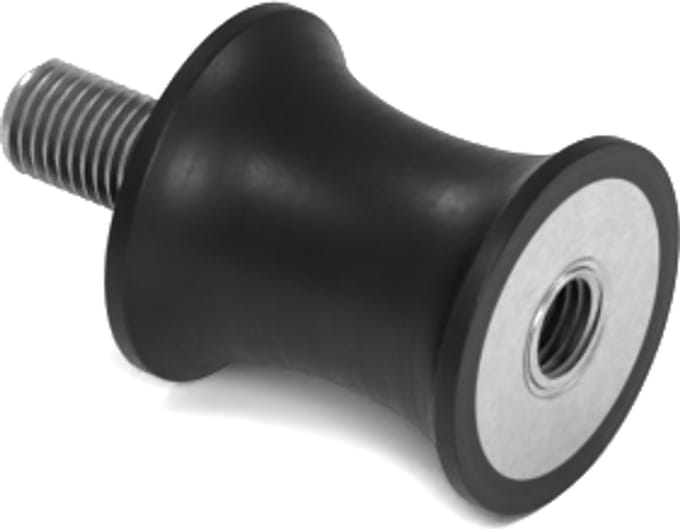 Rubbermagazijn - Tailledemper - Type B/F - 26/18x28mm - M8 - Set 10 stuks