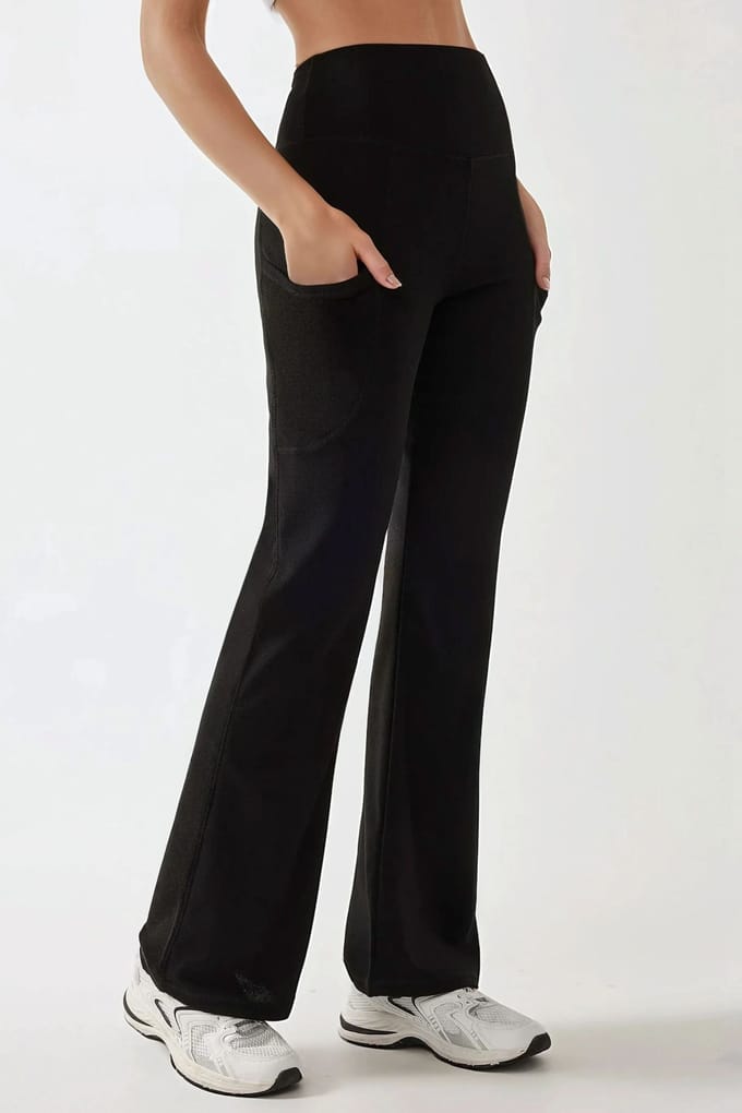 Hoogwaardige Wijd Leg Crepe Broek