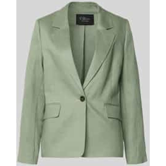 regular fit blazer van puur linnen