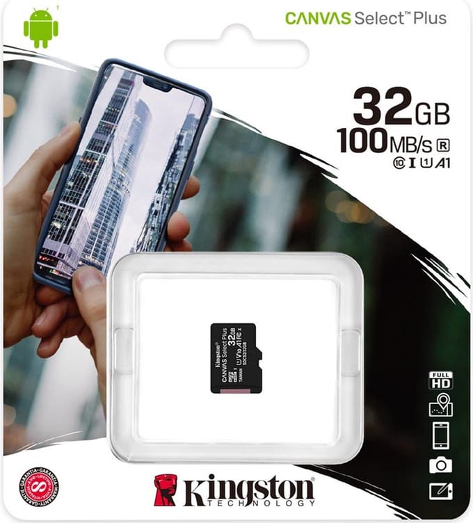 Kingston microSD kaart 32 GB