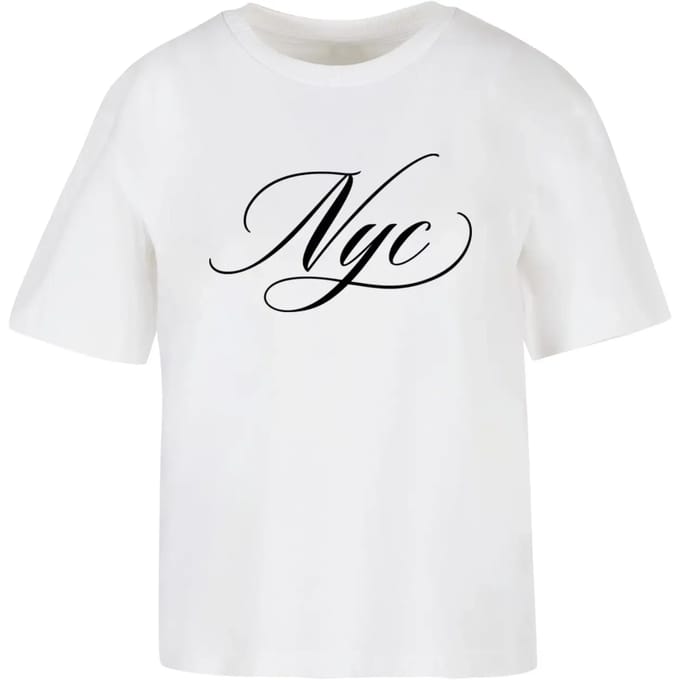 Dames-T-shirt Miss Tee Nyc Colligraphy Letters