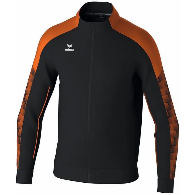 Erima Evo Star Trainingsjack Kinderen - Zwart / Oranje | Maat: 152